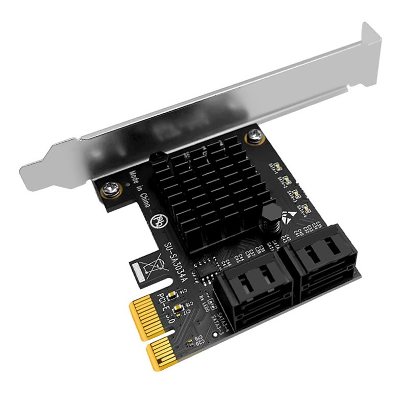 SSU PCIe-4 Ʈ SATA 3 III 6 Gbps SSD  PCI-E PCI Express X1 Ʈѷ  Ȯ ī  X4 X6 X8 X16